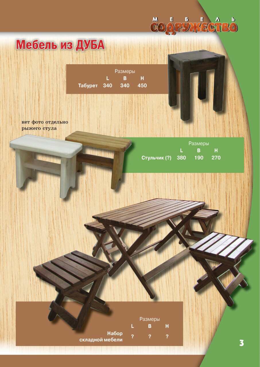 Мебель из дуба