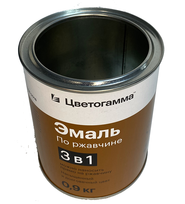 Банка металлическая с крышкой I-1-Б